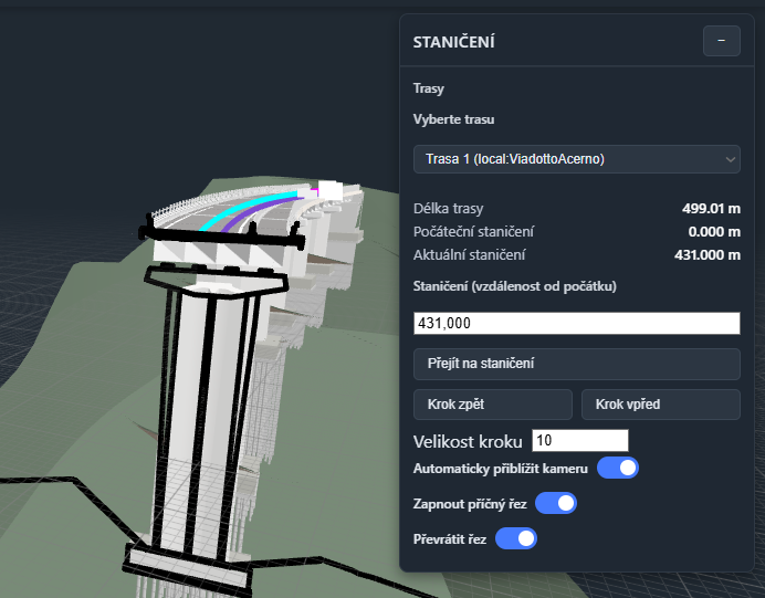 Unikátní práce se staničením